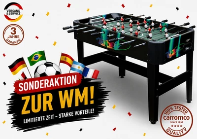 CARROMCO KICKER TUCANA-XT Kicker Tischkicker Tischfußball Spieltisch Jugend - Bild 1 von 4
