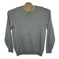 Timberland Sweater Herren Large Grau Pulli Strickpullover Rundhals Vintage Y2K