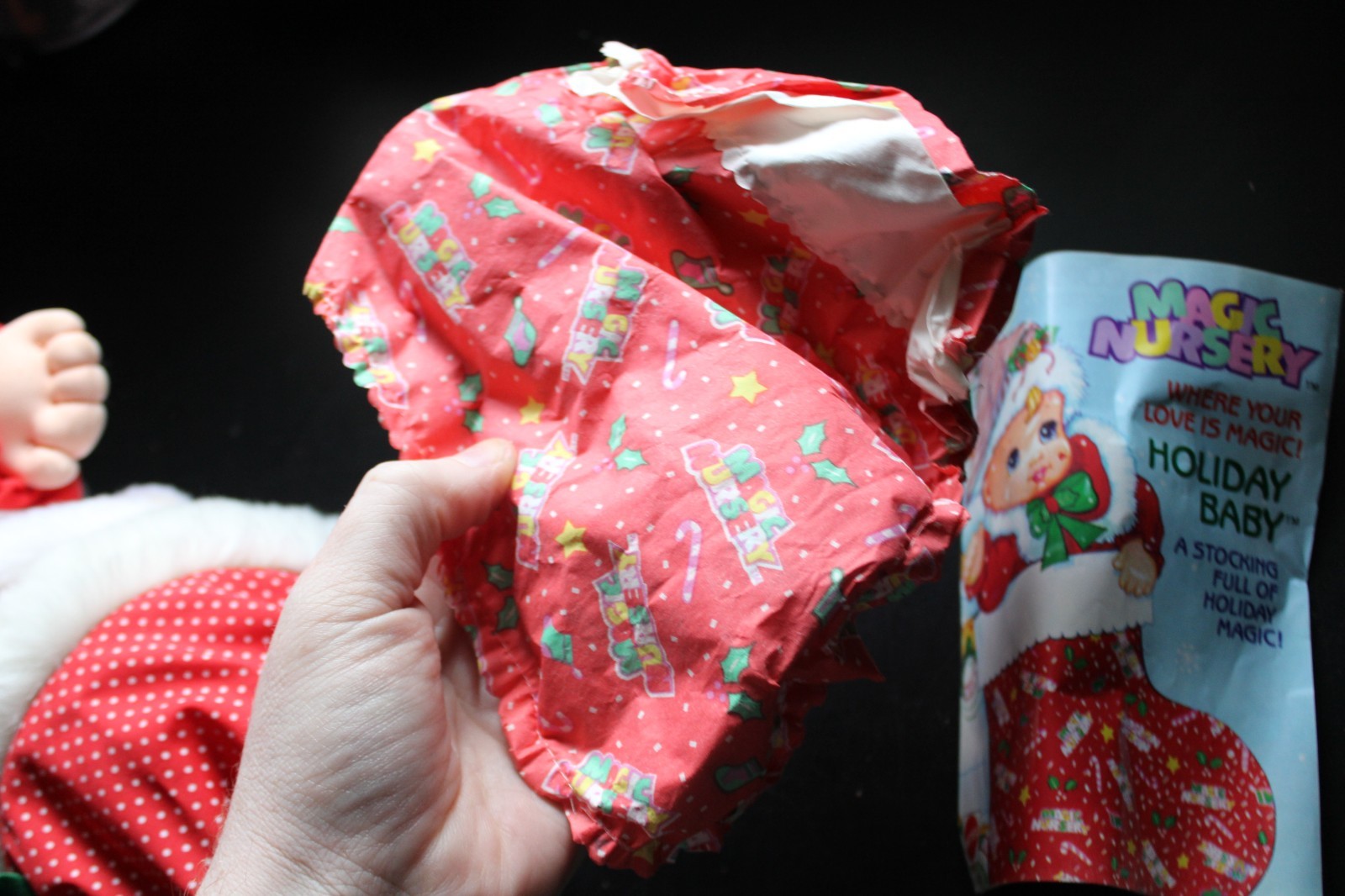 Vintage 1991 Holiday Baby Magic Nursery Doll In Box - Limited Edition