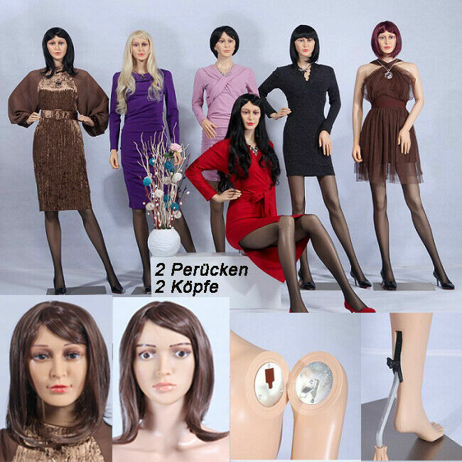 Dicunoy Set Mit 2 Glatzen-Mannequin-Köpfen – Männliche Schaufensterpuppen Für Perücken, Schmuck & Deko