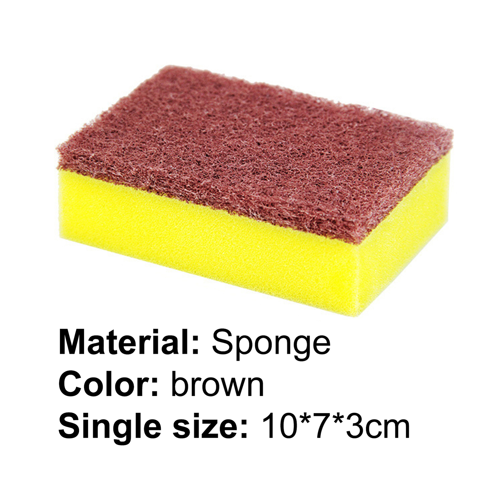 5pcs Scrub Rag High Density Wear Resistant Emery Sponge Dish Cloth ...
