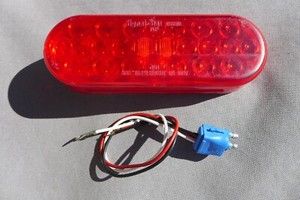 Signal Stat 6050A | 6" Oval 12v Tail Stop Turn LED Light | Truck Trailer Caravan