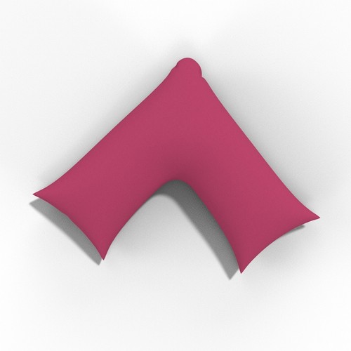Funda de almohada ortopédica en forma de V de policalgodón de lujo con soporte para cabeza y cuello 74x34 - Imagen 13 de 79
