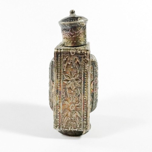 Antique Chinese Silver Snuff Bottle 6cm Decorative In Good Condition - Picture 9 of 10