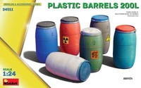 Miniart 1/24 Modellbausatz Dioramen Plastic Barrels 200 L Modellauto