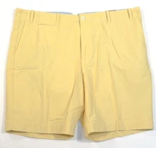 Perry Ellis Portfolio Yellow Cotton & Nylon Flat Front Casual Shorts Men's NWT