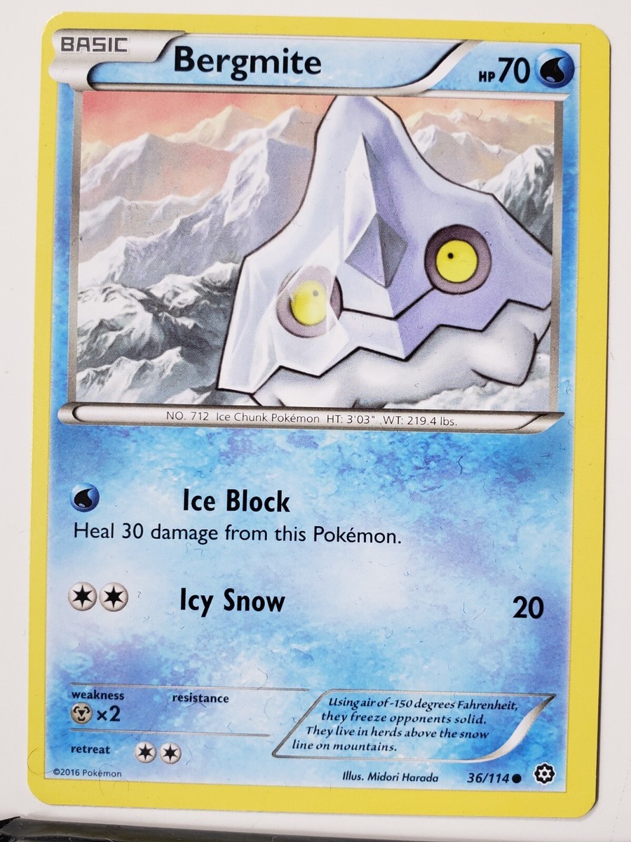 Bergmite 36/114 LP / VLP - XY Steam Siege Pokemon Card $2 Combined Shipping | eBay Bergmite 36/114 LP / VLP - XY Steam Siege Pokemon Card $2 Combined Shipping | eBay