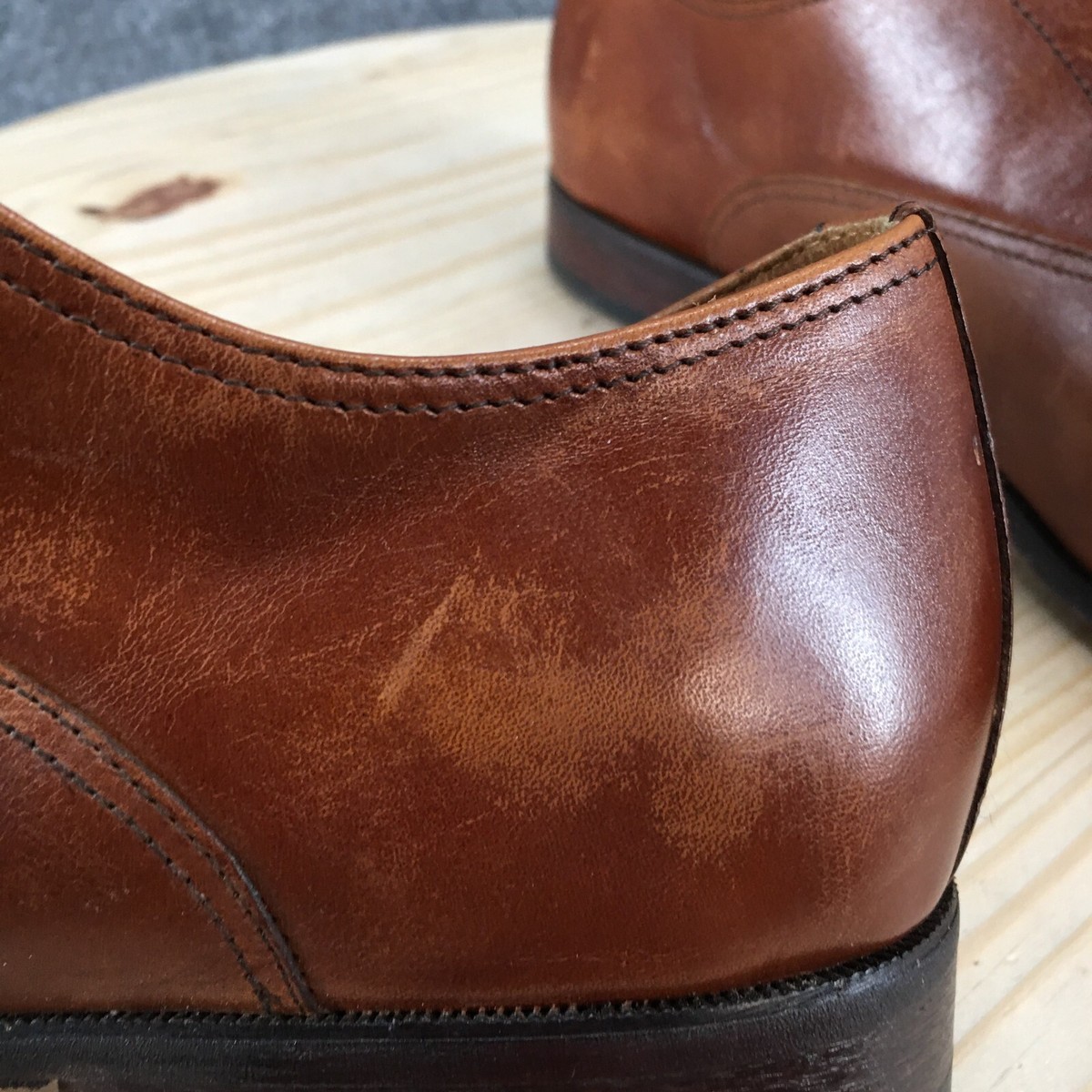 Florsheim Dress Shoes Mens 11.5 D Francisco Cognac Cap-Toe  display picture 1