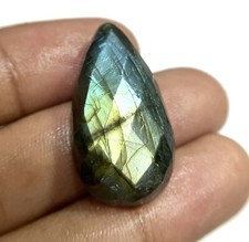 Natural Multi Fire Labradorite Faceted Pear Shape Gemstone For Jewelry Making