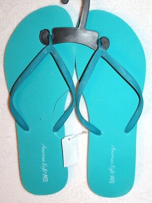American Eagle by Payless Women's Teal Slippers Flip Flops Size 13 Medium 
