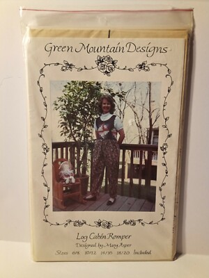 Green Mountain Designs Log Cabin Romper (1990) Pattern (C-46)