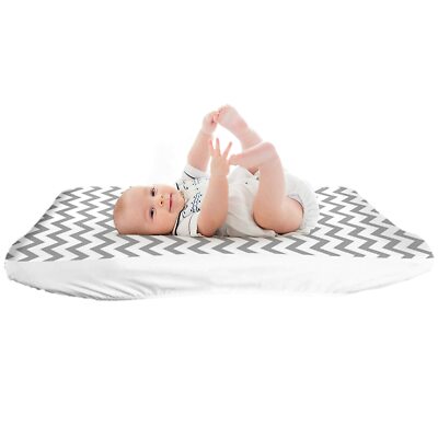 Lessy Messy Diaper Changing Pad Covers, Leakproof, Washer / Dryer Safe! Snug Fit