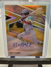 Nick Yorke Holo Gold 6/10 2020 Panini Elite Extra Edition Auto