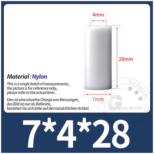 White Nylon Standoff Plastic Spacers Washers M3 | M4 | M5 | M6 | M8 | M10 | M12 - Picture 97 of 234