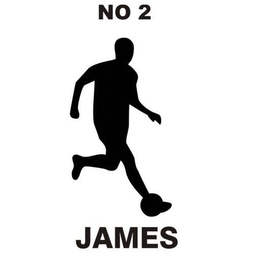 PERSONALIZED FOOTBALL PLAYER SPORT WALL QUOTE VINYL ART STICKER GRAPHIC - Picture 3 of 7