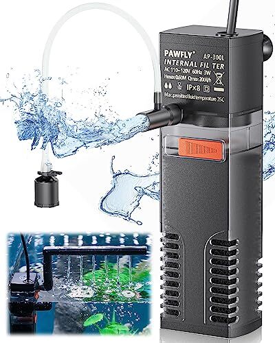 Internal Aquarium Filter Submersible Power Filter with Water Pump for Fish Tanks