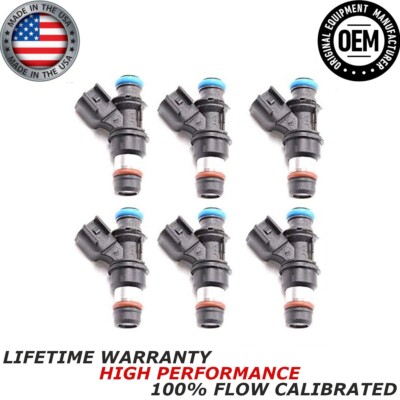6X NEW Delphi Fuel Injectors Fits 2004-09 Buick Lucerne Allure Pontiac 12573427