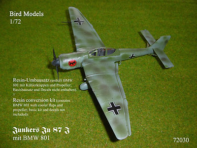 Junkers Ju 87 J (with BMW 801) 1/72 Bird Models Conversion Kit / Resin Conversion