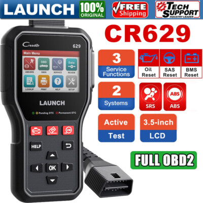 LAUNCH CR629 Auto OBD2 Scanner Code Reader ABS SRS Oil SAS BMS Diagnostic Tool
