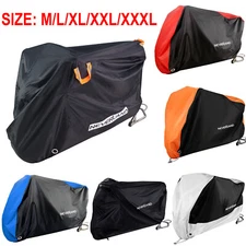 5 Sizes Motorbike Cover Bike Waterproof Outdoor Rain Dust UV Sun Scooter Protect