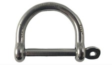 US STAINLESS Stainless Steel 316 Wide D Shackle 3/16" 5mm Marine Grade