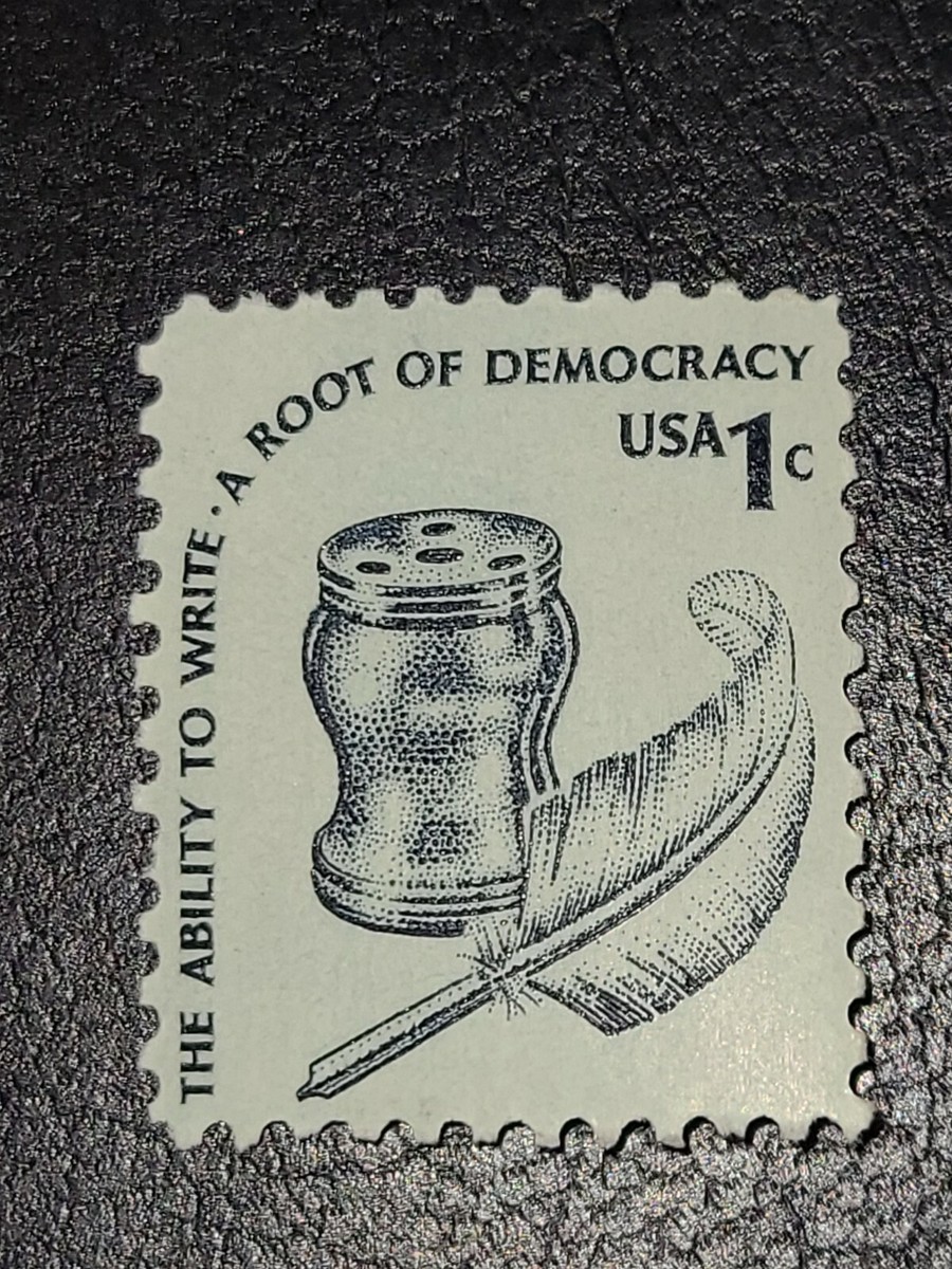US Stamp 1977 1c Ability To Write A Root Of Democracy MNH OG
