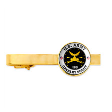 Us Army Cavalry Scout 19D Military Veteran Tie Clip Tie Bar Gift