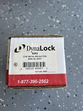 Dynalock 6253 PALM SWITCH Red Push Button New!!