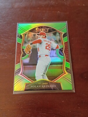 2021 Panini Select - Concourse Nolan Arenado #54 Neon Green Prizm 