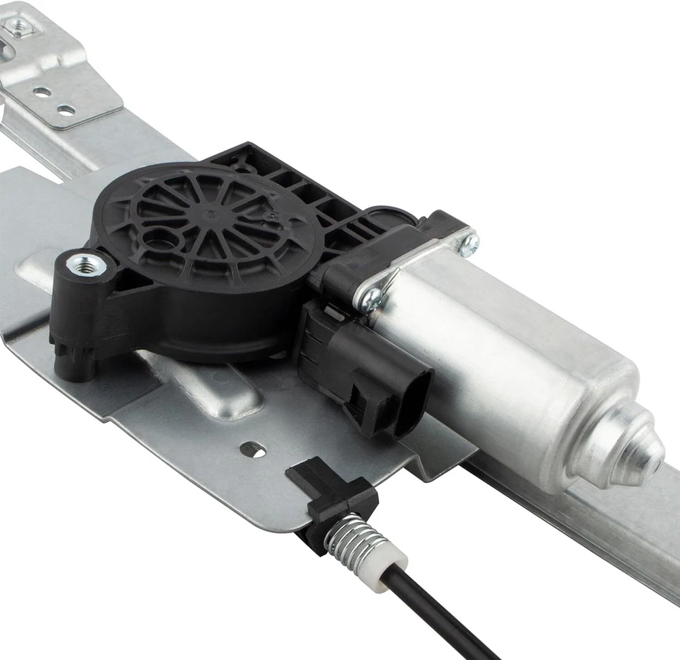 Regulador de ventana eléctrica trasero izquierdo con lado del conductor del motor para Chevrolet GMC Cadillac Foto 4 de 4