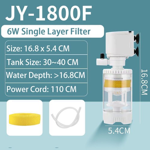 Fish Tank Filter 3-in-1 Internal Aquarium Filtration 4W-35W Pump for Small Tanks - Picture 18 of 28