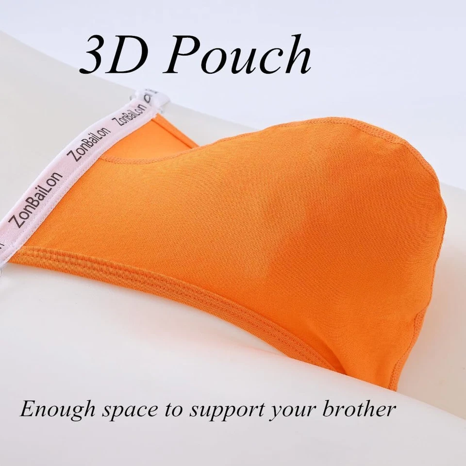 ZONBAILON Men's Thong Underwear Adjustable Waistband Bulge Pouch G-String Soft - Imagem 2 de 4