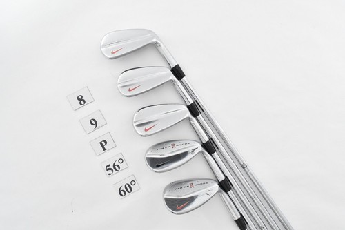 10pcs Nike Tour Blade Forged 3-4-5-6-7-8-9-P + Tiger Woods 56 60 Flex Stiff RH - Picture 6 of 16