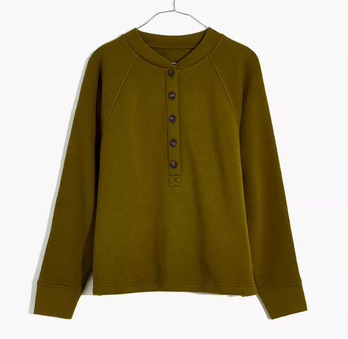 MWL Betterterry Henley Sweatshirt Small 
