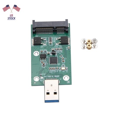 1*USB 3.0 to Mini PCIE mSATA SSD External mSATA To USB 3.0 SSD Convertor Adapter