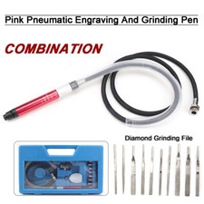 1/8" Micro Air Die Grinder Pencil Type Polishing Engraver Dremel Tool Kit Set