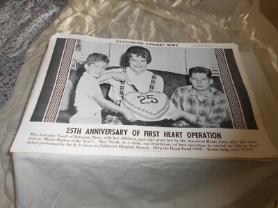 ILLUSTRATED CURRENT NEWS FEB. 1 1963 25TH ANNIVERSARY OF FIRST HEART OPERATION L