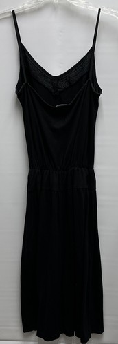 James Perse size US 3 100% Tencel Casual Black Spaghetti Strap Sundress dress - Picture 4 of 14
