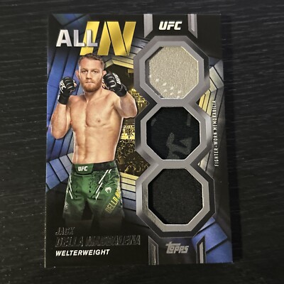 2024 Topps UFC Knockout - Jack Della Maddalena - All-In Relic Card