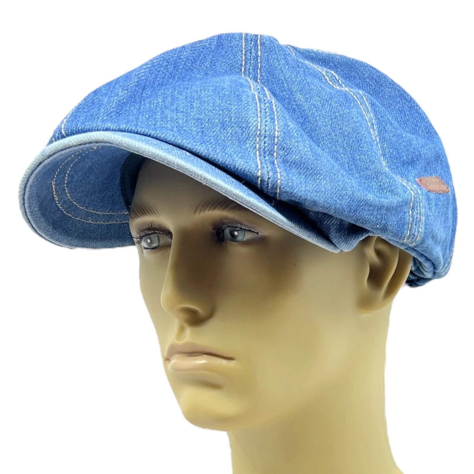 Peaky Blinders Hat Newsboy Gatsby Cap Blue Denim Jeans Bakerboy Country Flat