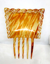 Beautiful Celluloid Spanish Peineta Mantilla Hair Comb Vintage 2