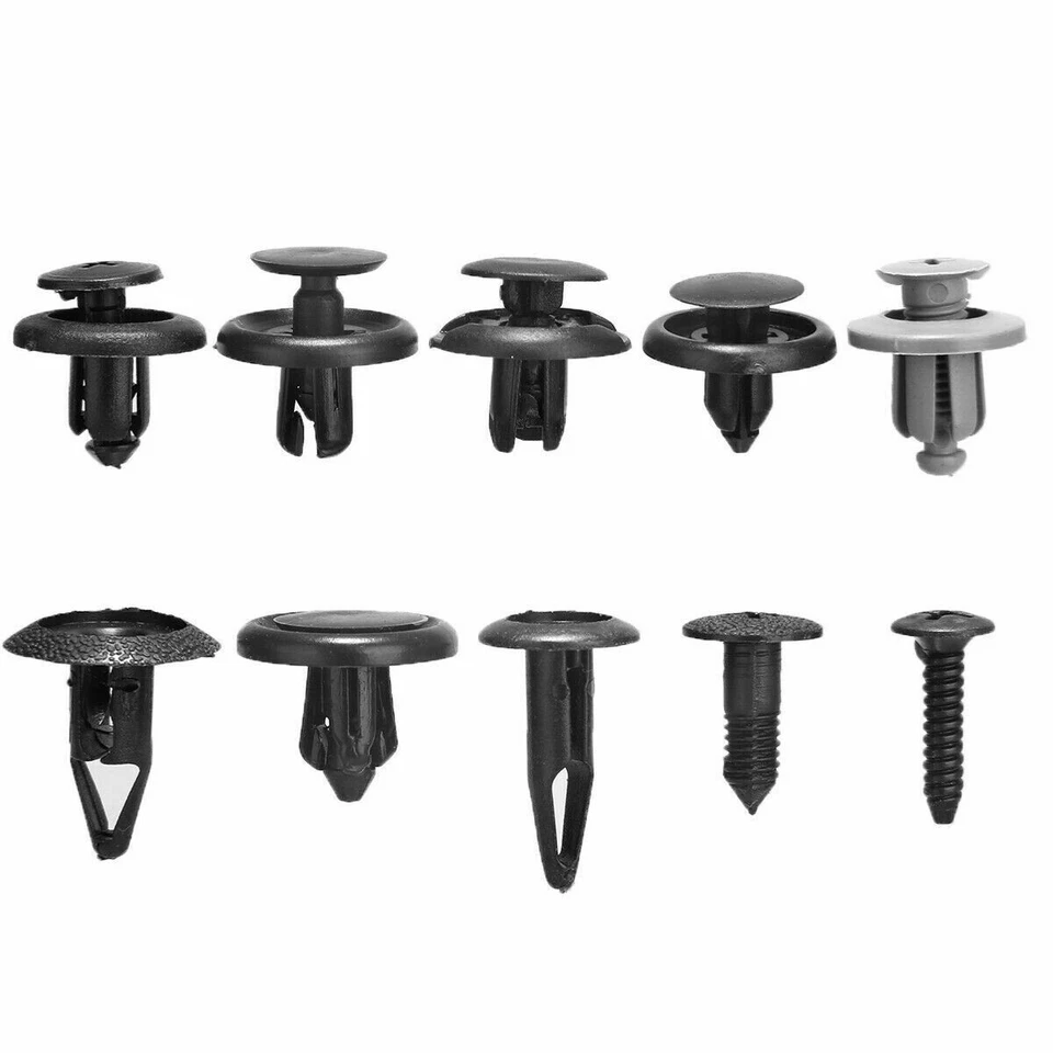 100x Plastic Rivets Screw Set Fender Fastener Clips Car Bumper Inner For Toyota - Image 3 of 4