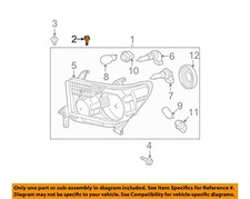 TOYOTA OEM Headlamp-Front Lamps-Headlamp Assembly Screw 90159A0034