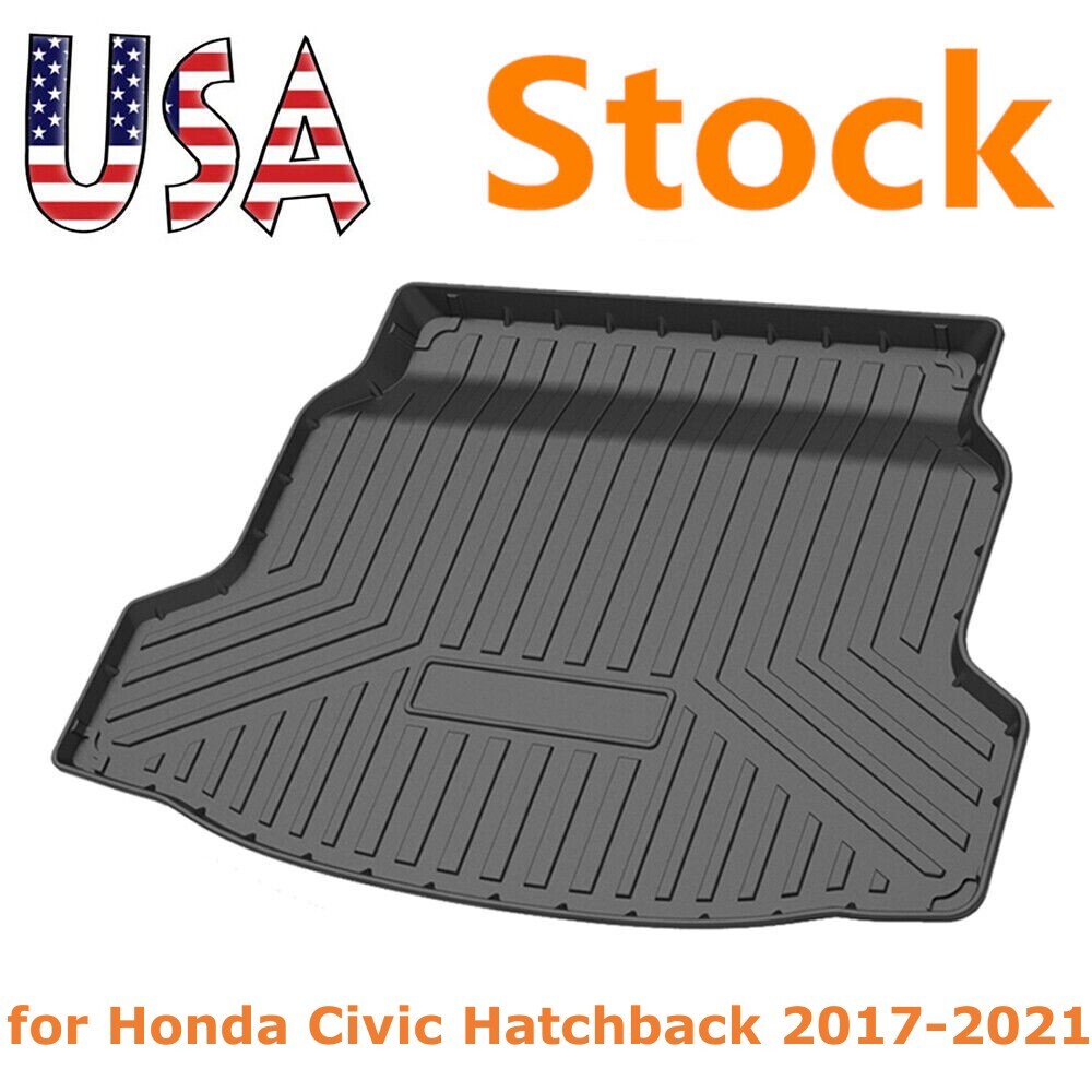 Cargo Trunk Boot Tray Liner Carpet Floor Mat for 2017-2021 Honda Civic Hatchback