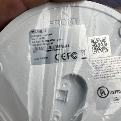 IP CAMERA HNC5I251R1-ASPV/28 5MP 3 in 1 Fix focal IR Dome WizMind Network Mount - Picture 9 of 9