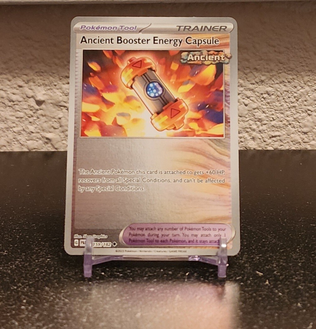 ancient booster energy capsule pokemon card Brute Bonnet You may attach any number of Pokmon Tools to your Pokmon during your turn Ancient Booster Energy Capsule -