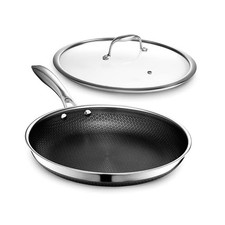HexClad Hybrid Nonstick 12-Inch Frying Pan wi...
