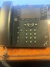 Polycom VVX450 Business IP Desk Phone-Black 2200-48840-001 Excellent Condition