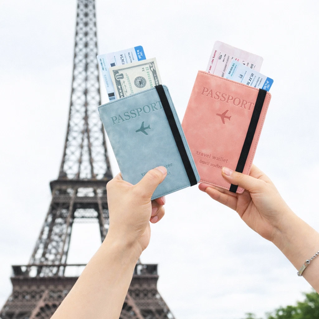 Travel wallet in use lifestyle