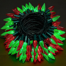 C6 Battery Operated Christmas Lights, 100 LED 34Ft String Lights with 8 Modes, A